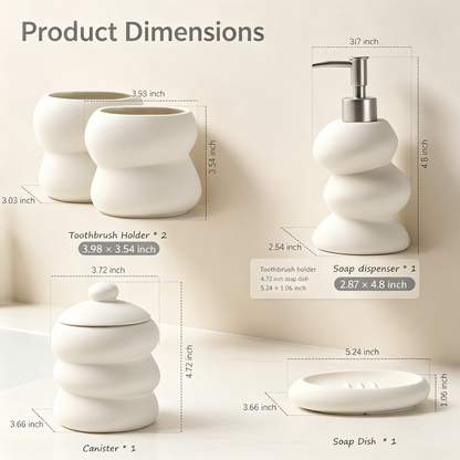 5-Piece Bathroom Accessories Set