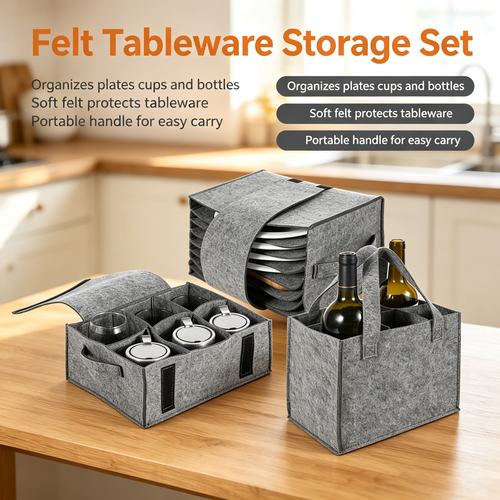 Felt Tableware Storage Set