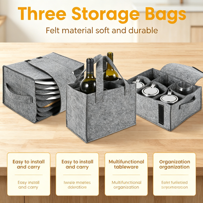 Felt Tableware Storage Set