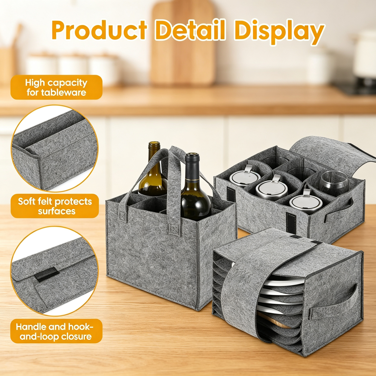 Felt Tableware Storage Set